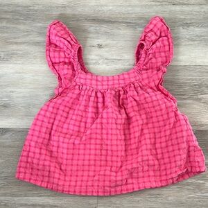 GAP Kids Pink Gingham Top